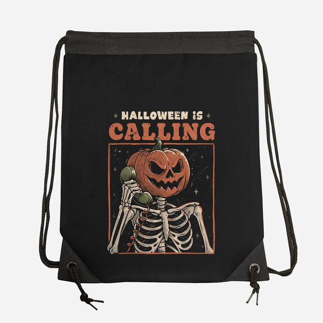 Halloween Is Calling-None-Drawstring-Bag-eduely