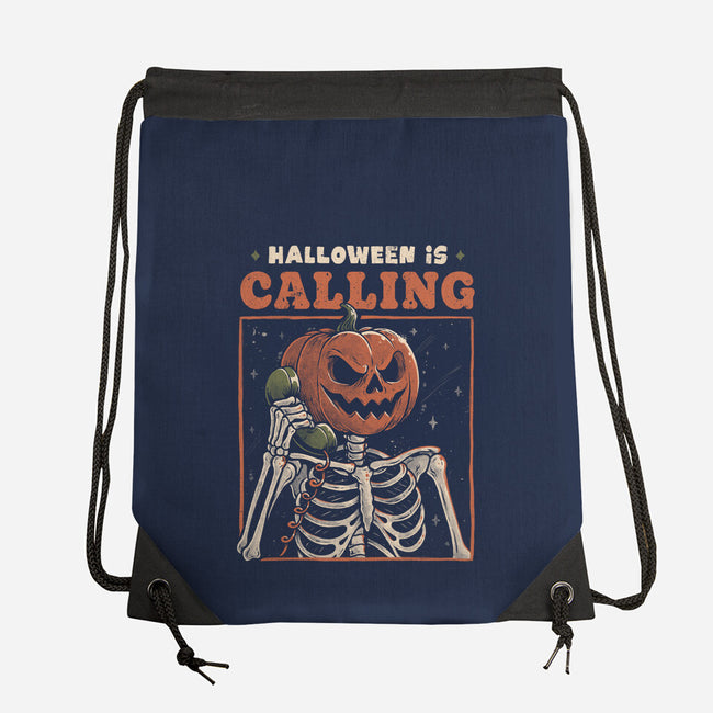 Halloween Is Calling-None-Drawstring-Bag-eduely