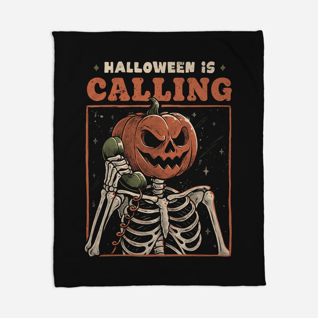 Halloween Is Calling-None-Fleece-Blanket-eduely