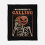 Halloween Is Calling-None-Fleece-Blanket-eduely
