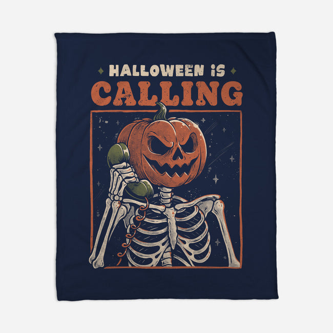 Halloween Is Calling-None-Fleece-Blanket-eduely