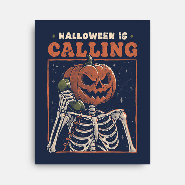 Halloween Is Calling-None-Stretched-Canvas-eduely