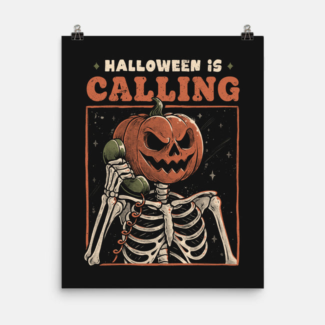 Halloween Is Calling-None-Matte-Poster-eduely