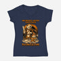 Tiger Boy Comic RPG-Womens-V-Neck-Tee-Studio Mootant