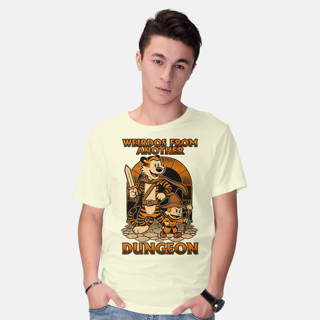 Tiger Boy Comic RPG-Mens-Basic-Tee-Studio Mootant