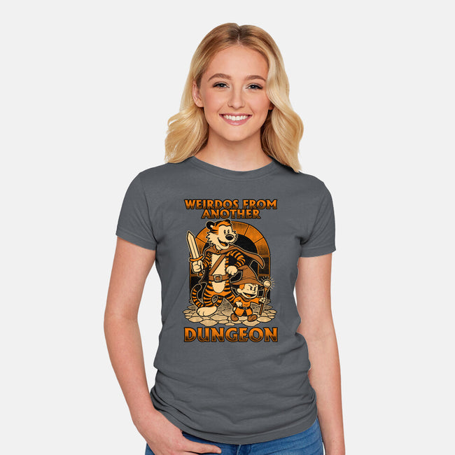 Tiger Boy Comic RPG-Womens-Fitted-Tee-Studio Mootant