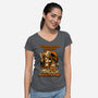 Tiger Boy Comic RPG-Womens-V-Neck-Tee-Studio Mootant