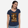 Tiger Boy Comic RPG-Womens-V-Neck-Tee-Studio Mootant