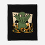 Cthulhu City Destruction-None-Fleece-Blanket-Studio Mootant