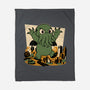 Cthulhu City Destruction-None-Fleece-Blanket-Studio Mootant