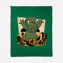 Cthulhu City Destruction-None-Fleece-Blanket-Studio Mootant