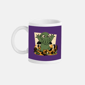 Cthulhu City Destruction-None-Mug-Drinkware-Studio Mootant