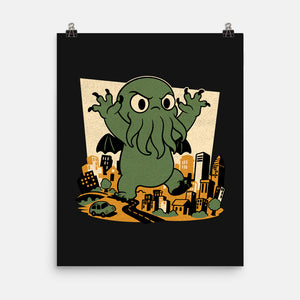 Cthulhu City Destruction-None-Matte-Poster-Studio Mootant