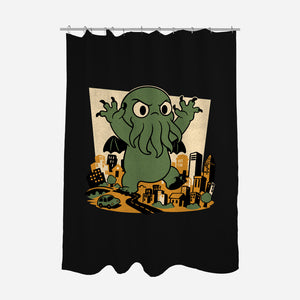 Cthulhu City Destruction-None-Polyester-Shower Curtain-Studio Mootant