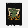 Cthulhu City Destruction-None-Polyester-Shower Curtain-Studio Mootant