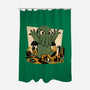 Cthulhu City Destruction-None-Polyester-Shower Curtain-Studio Mootant