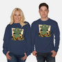 Cthulhu City Destruction-Unisex-Crew Neck-Sweatshirt-Studio Mootant