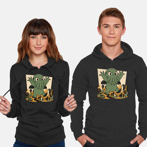 Cthulhu City Destruction-Unisex-Pullover-Sweatshirt-Studio Mootant