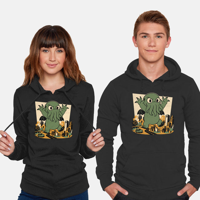 Cthulhu City Destruction-Unisex-Pullover-Sweatshirt-Studio Mootant
