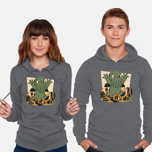 Cthulhu City Destruction-Unisex-Pullover-Sweatshirt-Studio Mootant