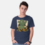Cthulhu City Destruction-Mens-Basic-Tee-Studio Mootant
