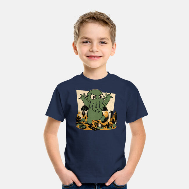 Cthulhu City Destruction-Youth-Basic-Tee-Studio Mootant