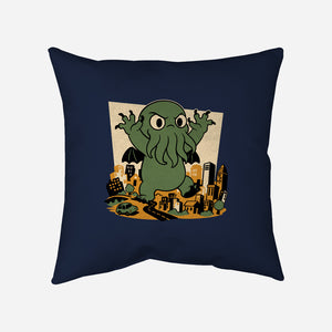 Cthulhu City Destruction-None-Removable Cover w Insert-Throw Pillow-Studio Mootant