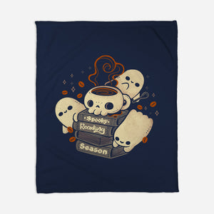 Spooky Reading Season-None-Fleece-Blanket-xMorfina