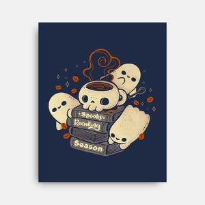 Spooky Reading Season-None-Stretched-Canvas-xMorfina
