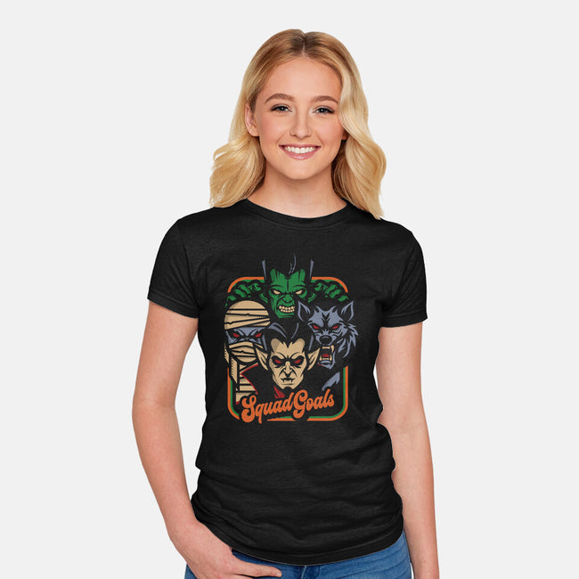 Squad Goals-Womens-Fitted-Tee-jrberger