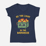 Be The Light In The Darkness-Womens-V-Neck-Tee-kg07