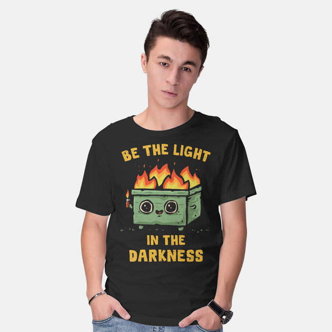 Be The Light In The Darkness-Mens-Basic-Tee-kg07