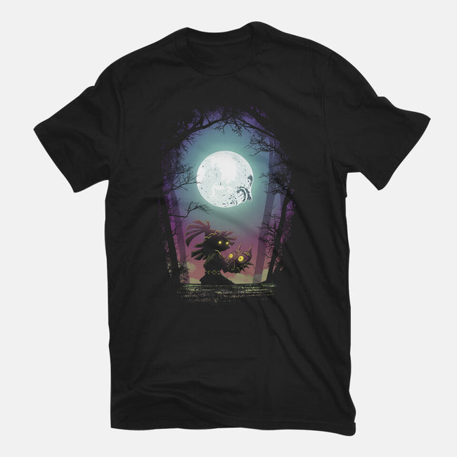 Negative Moon-Womens-Fitted-Tee-Donnie