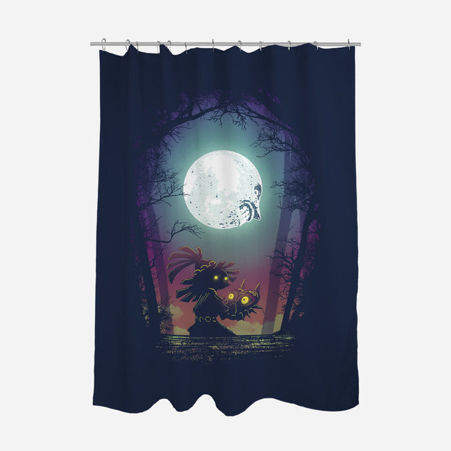 Negative Moon-None-Polyester-Shower Curtain-Donnie