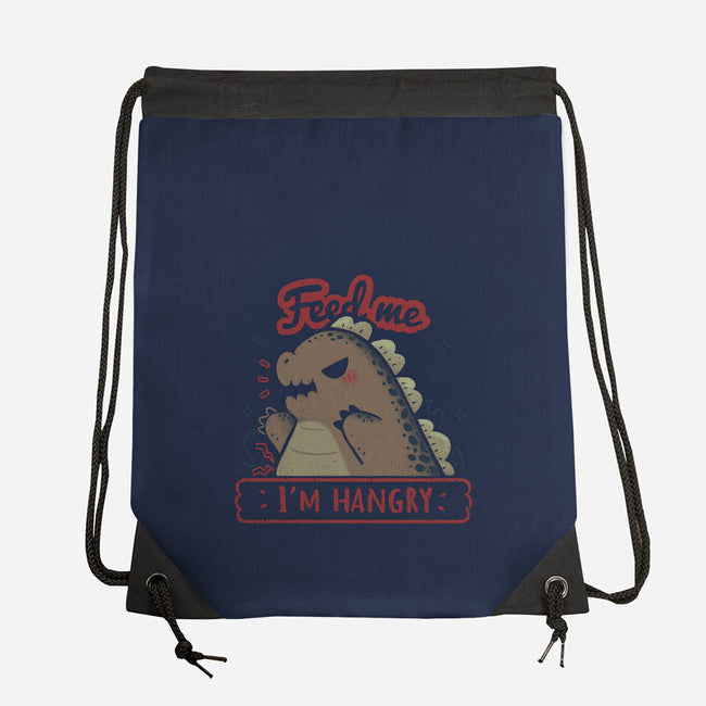Kawaii Hangry Kaiju-None-Drawstring-Bag-xMorfina