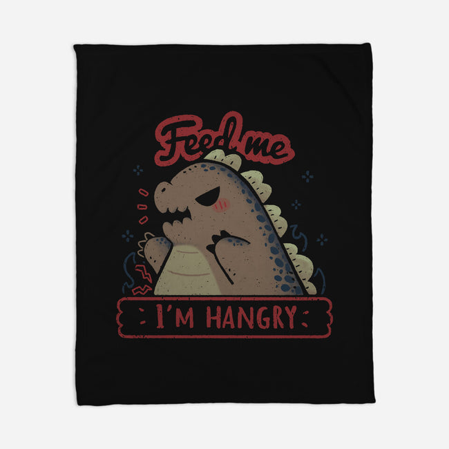 Kawaii Hangry Kaiju-None-Fleece-Blanket-xMorfina