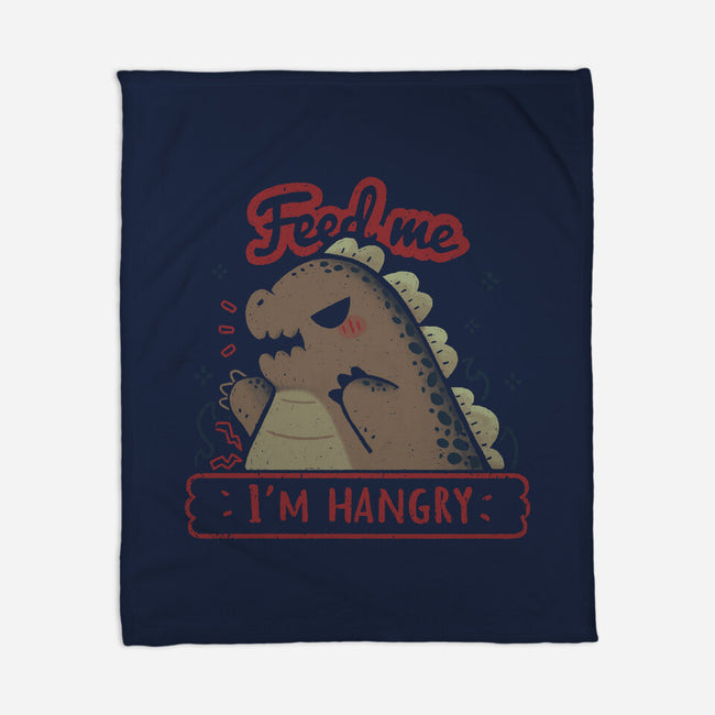 Kawaii Hangry Kaiju-None-Fleece-Blanket-xMorfina