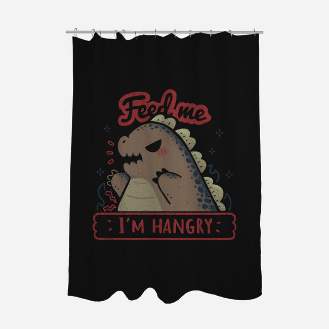 Kawaii Hangry Kaiju-None-Polyester-Shower Curtain-xMorfina