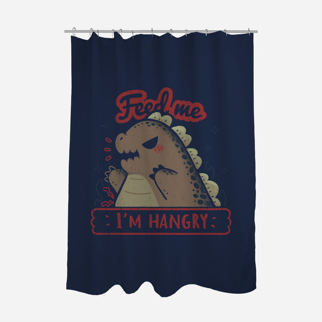 Kawaii Hangry Kaiju-None-Polyester-Shower Curtain-xMorfina