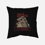 Kawaii Hangry Kaiju-None-Removable Cover w Insert-Throw Pillow-xMorfina