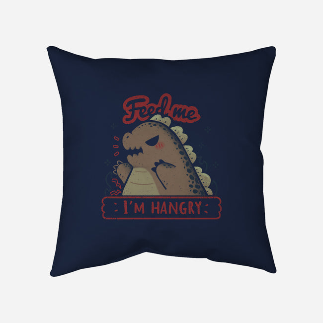 Kawaii Hangry Kaiju-None-Removable Cover w Insert-Throw Pillow-xMorfina