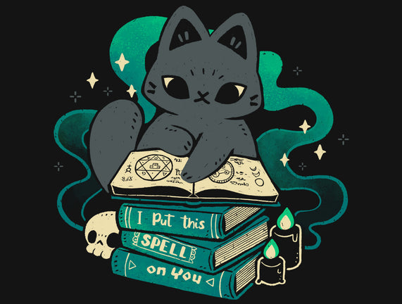 Magical Cat With Spellbook