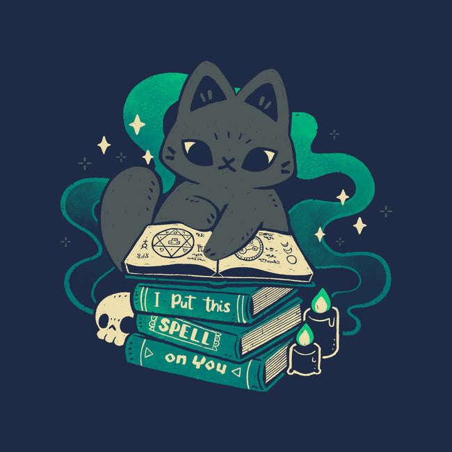 Magical Cat With Spellbook-Mens-Premium-Tee-xMorfina