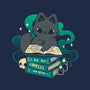 Magical Cat With Spellbook-Womens-Fitted-Tee-xMorfina