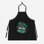 Magical Cat With Spellbook-Unisex-Kitchen-Apron-xMorfina