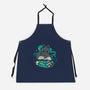 Magical Cat With Spellbook-Unisex-Kitchen-Apron-xMorfina