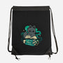 Magical Cat With Spellbook-None-Drawstring-Bag-xMorfina