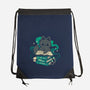 Magical Cat With Spellbook-None-Drawstring-Bag-xMorfina