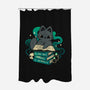 Magical Cat With Spellbook-None-Polyester-Shower Curtain-xMorfina