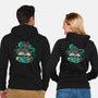 Magical Cat With Spellbook-Unisex-Zip-Up-Sweatshirt-xMorfina
